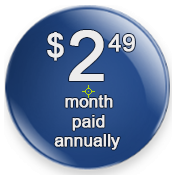 monthly hosting fee badge